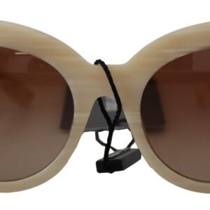 Gafas de sol Dolce & Gabbana DG4294 de acetato beige con montura completa y lentes marrones