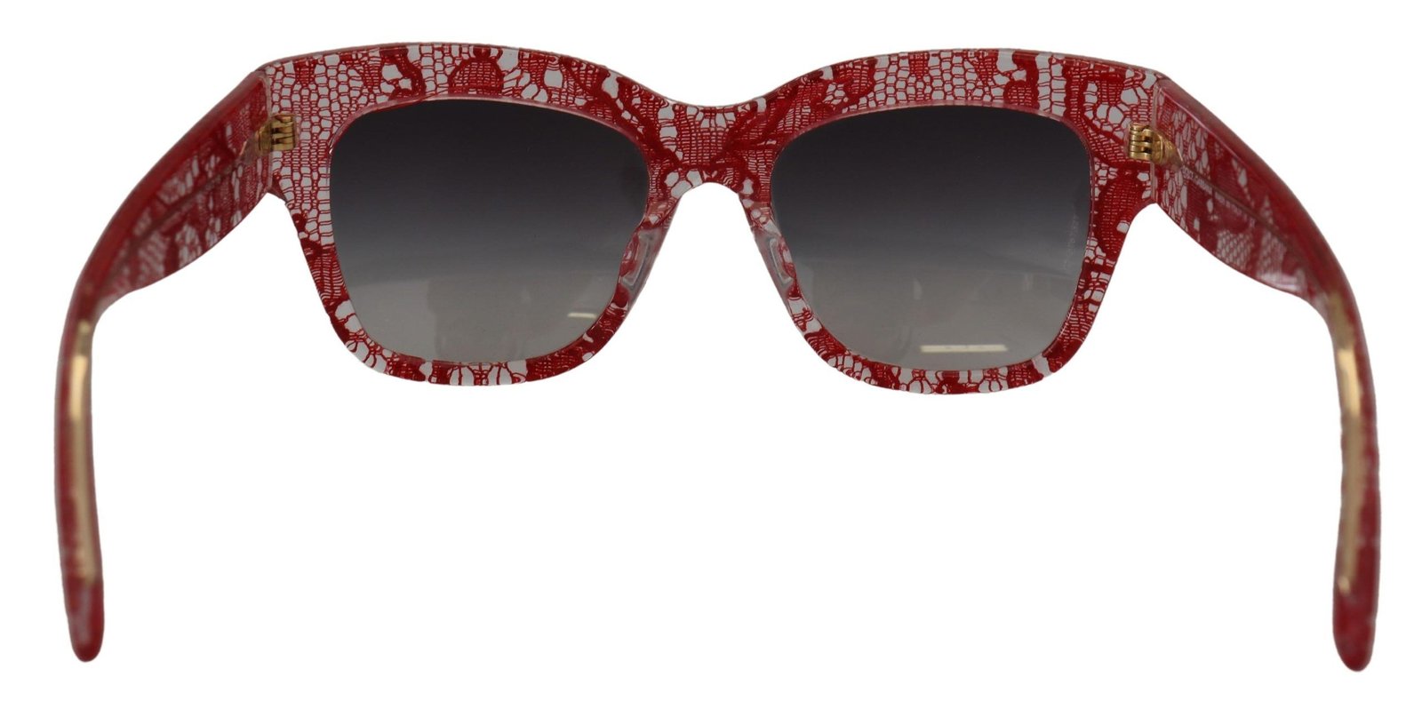 Gafas de sol Dolce & Gabbana con montura rectangular de acetato y encaje rojo DG4231F - Imagen 3