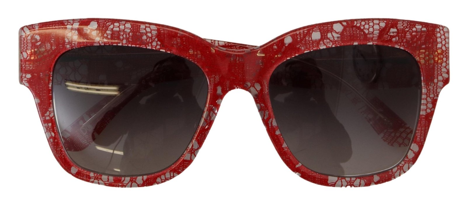 Gafas de sol Dolce & Gabbana con montura rectangular de acetato y encaje rojo DG4231F - Imagen 5