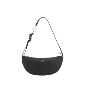 Bolso de hombro Bos Taurus de piel de becerro negro de Ferragamo