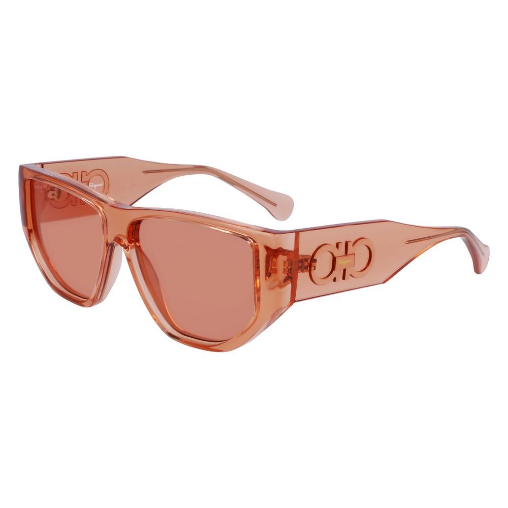 Gafas de sol inyectadas en naranja Ferragamo