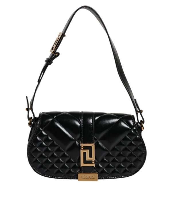 Bolso Versace con correa de hombro bandolera de piel de becerro negro