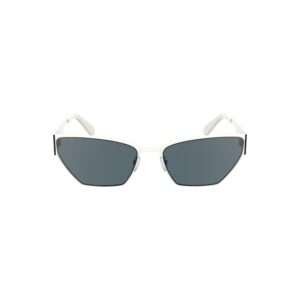 Gafas de sol Calvin Klein de metal blanco para mujer