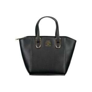 Bolso de mano Tommy Hilfiger de poliuretano negro para mujer