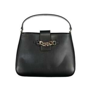 Bolso de mano Tommy Hilfiger de poliuretano negro para mujer