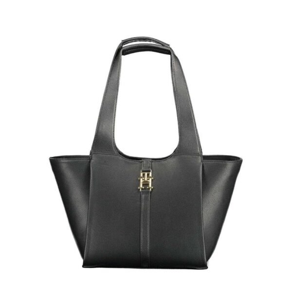 Bolso de mano Tommy Hilfiger de polietileno negro para mujer