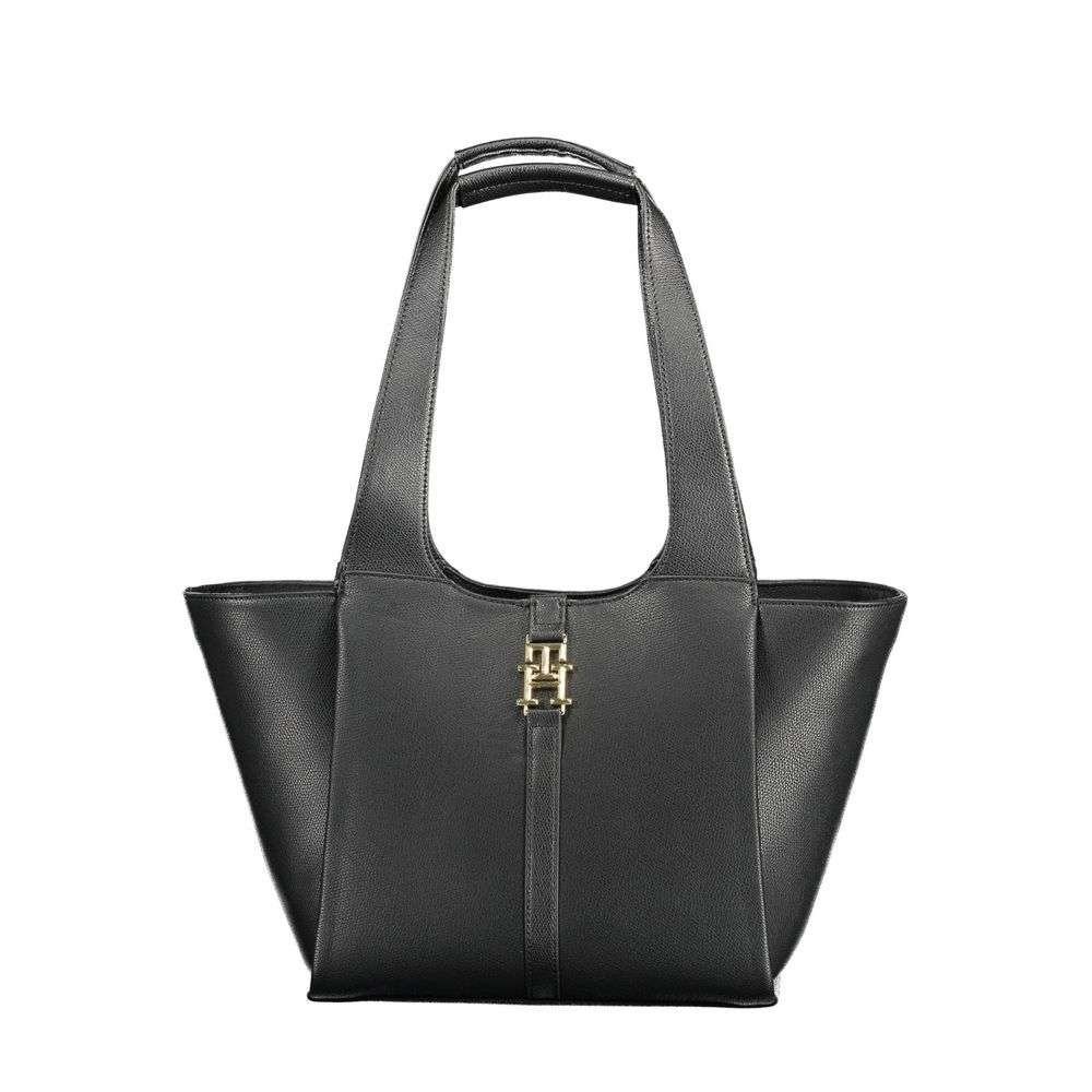 Bolso de mano Tommy Hilfiger de polietileno negro para mujer
