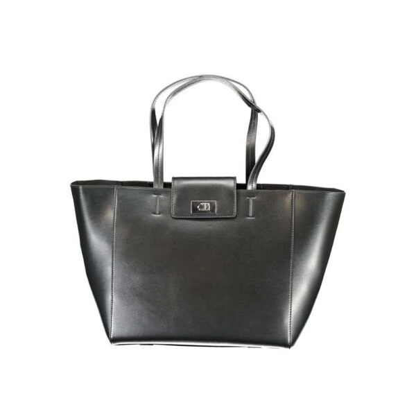Bolso de mano Calvin Klein de poliéster negro para mujer