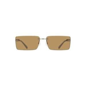 Gafas de sol Calvin Klein de metal beige para mujer