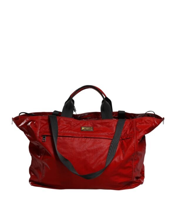 Bolso de viaje tipo bandolera de nailon rojo de Dolce & gabbana