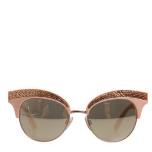Gafas de sol Dolce & Gabbana DG6109 con efecto espejo en oro rosa y lentejuelas