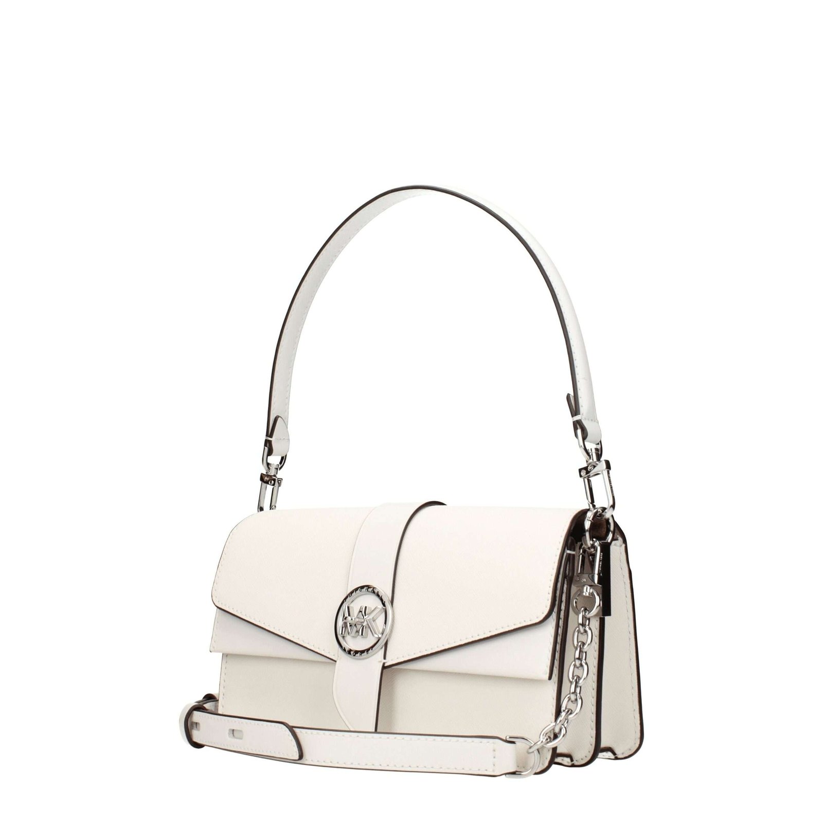 Bolso de mano de piel blanca de Michael Kors - Imagen 2