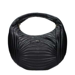 Bolso de mano de piel negra Salvatore Ferragamo