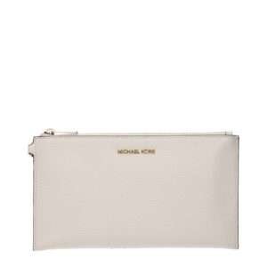 Bolso de mano de piel beige de Michael Kors