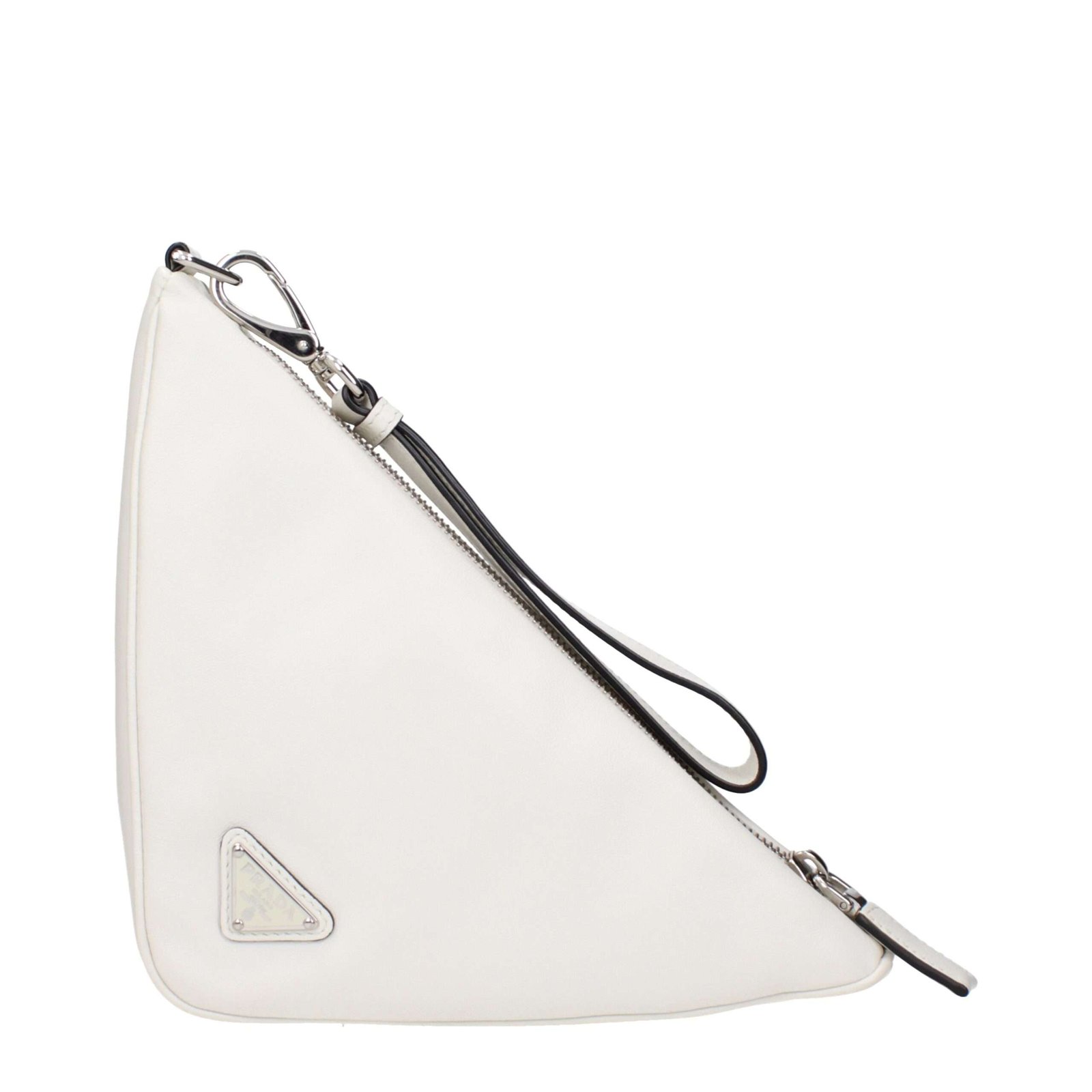 Bolso de mano de piel blanca de Prada - Imagen 2