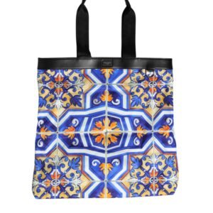 Dolce & Bolso tote con correa para el hombro con estampado Maiolica multicolor de Gabbana