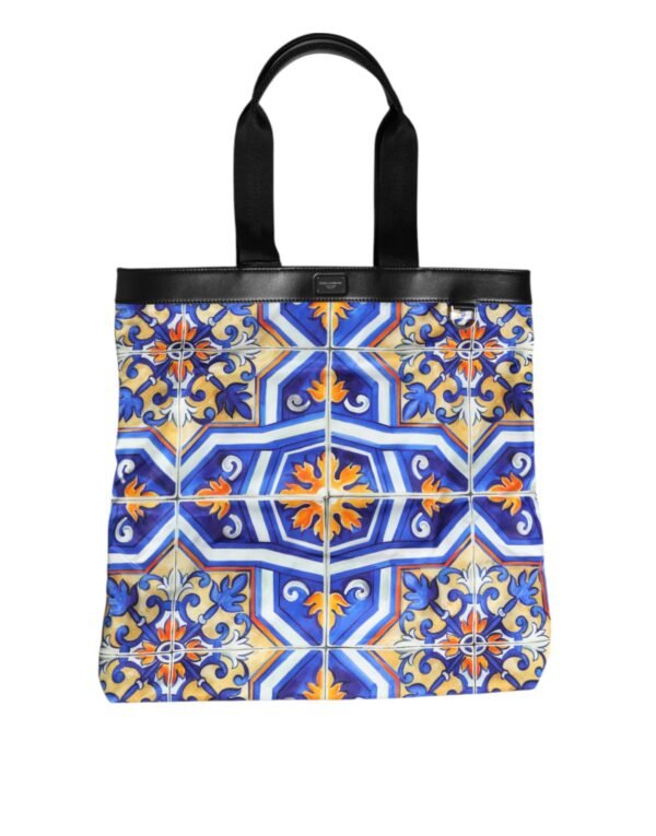 Dolce & Bolso tote con correa para el hombro con estampado Maiolica multicolor de Gabbana