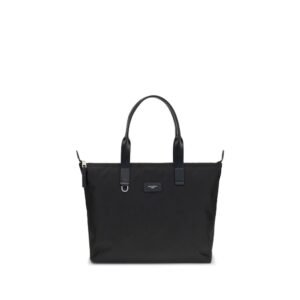 Bolso de hombro de piel negra de Dolce & gabbana