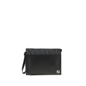 Bolso de mano Fendi de piel negra