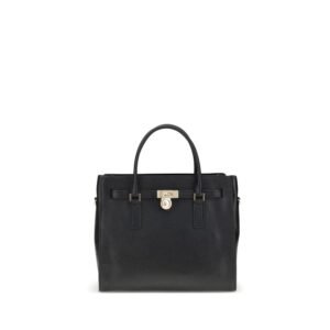 Bolso de hombro Bos Taurus de piel de becerro negro de Michael Kors