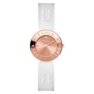 Reloj de vestir Furla de piel blanca