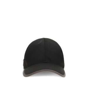 Gorra de béisbol negra de poliamida reciclada
