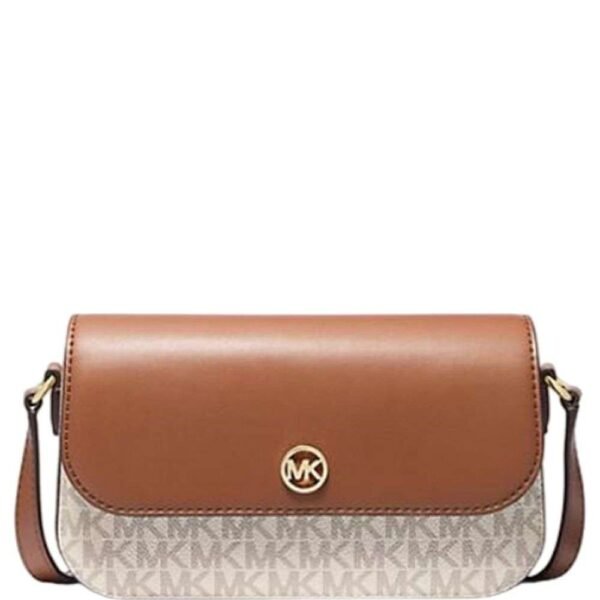 Bolso bandolera de piel beige Michael Kors