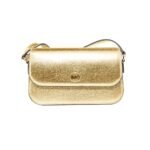 Bolso bandolera de piel dorada Michael Kors