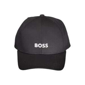 Black Cotton Men's Visor Hat