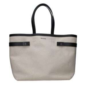 Beige Fabric Shoulder Bag