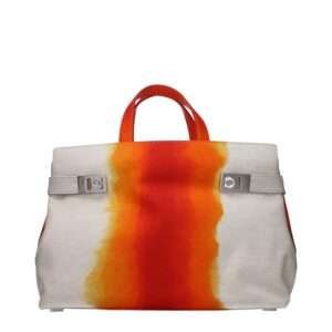 Gray Fabric Handbag Salvatore Ferragamo