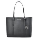 Black Leather Tote Bag