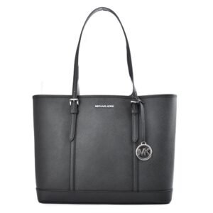 Black Leather Tote Bag