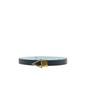 Blue Leather Regular Belt