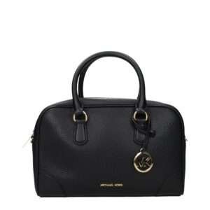 Bolso de mano de cuero negro Michael Kors