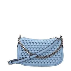 Bolso de mano de piel azul claro de Michael Kors