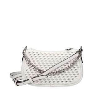 Bolso de mano de piel blanca de Michael Kors