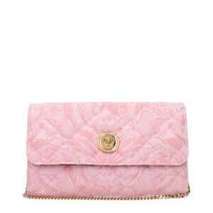 Bolso de mano de tela rosa de Versace