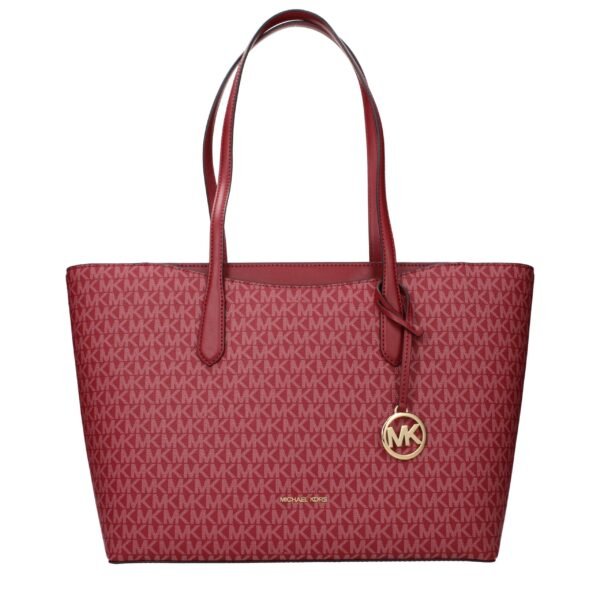 Bolso de hombro de tela roja de Michael Kors