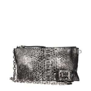 Bolso de mano de piel gris de Tom Ford