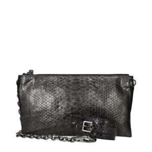 Bolso de mano de piel gris de Tom Ford