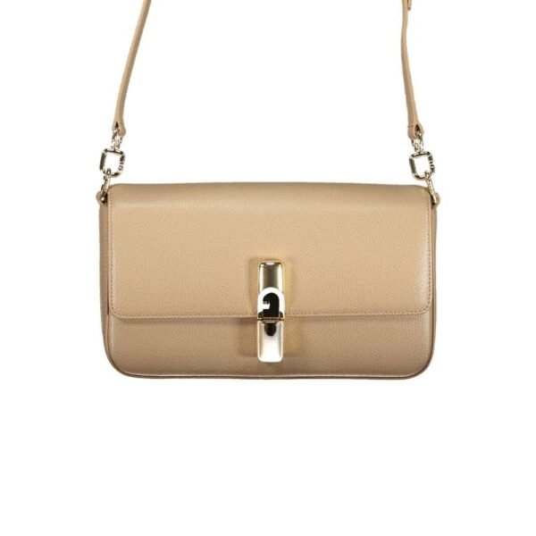 Bolso de hombro Furla de piel beige para mujer