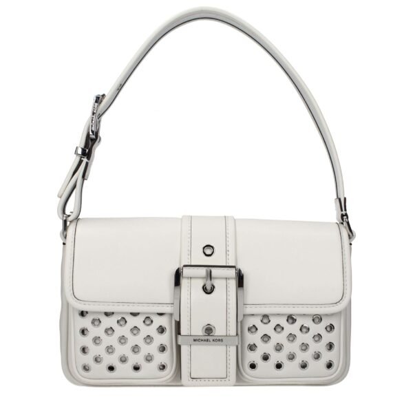 White Leather Shoulder Bag