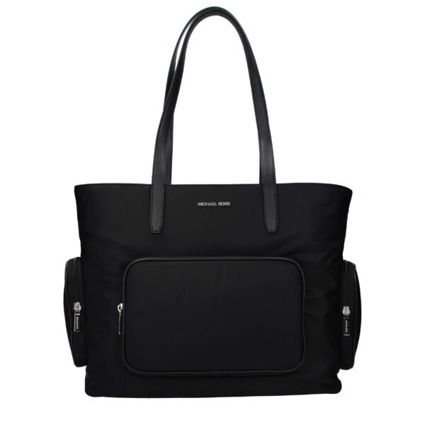 Black Fabric Shoulder Bag