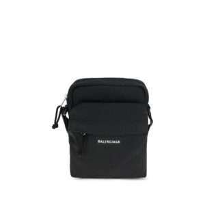 Black Polyamide Shoulder Bag