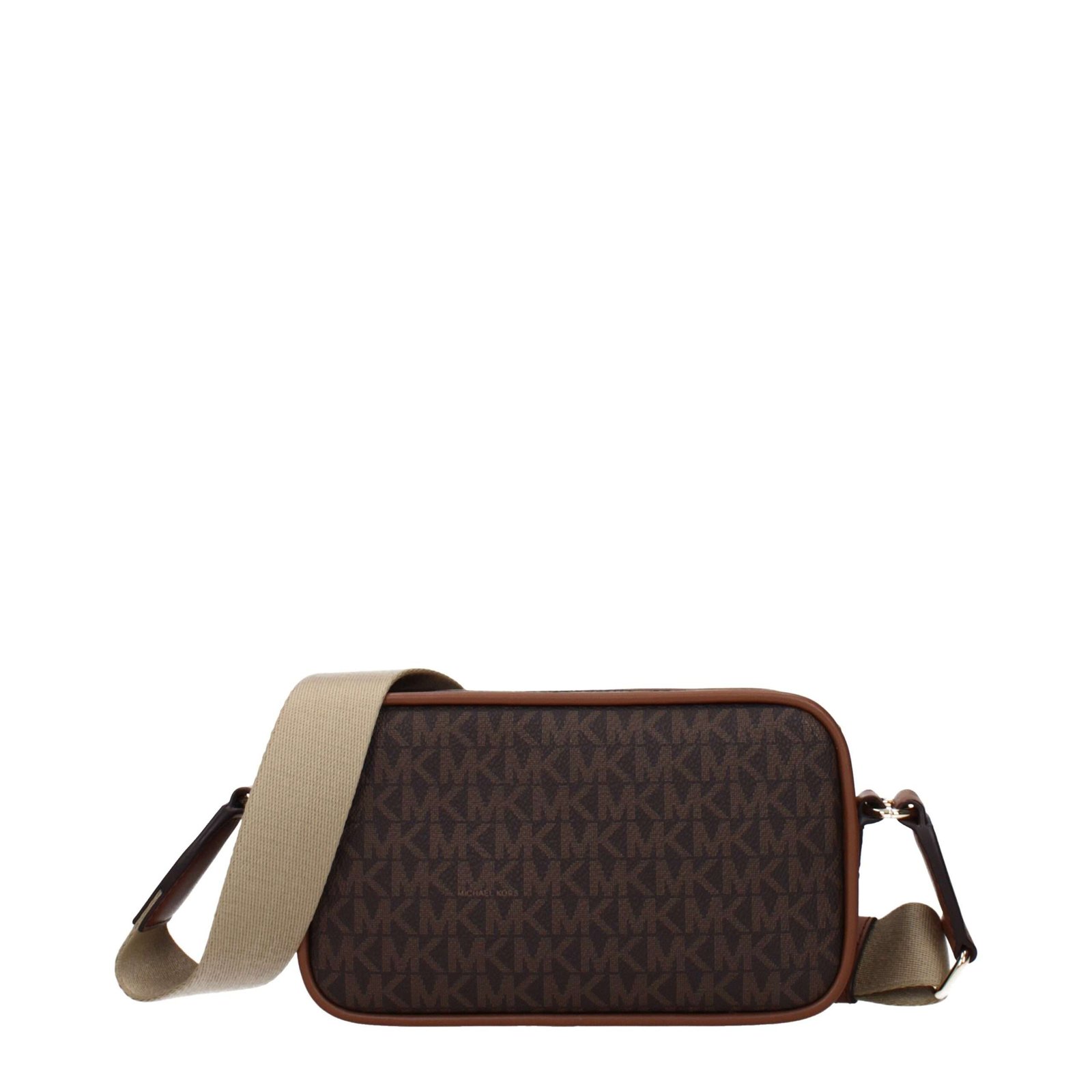 Brown Fabric Crossbody Bag - Imagen 3