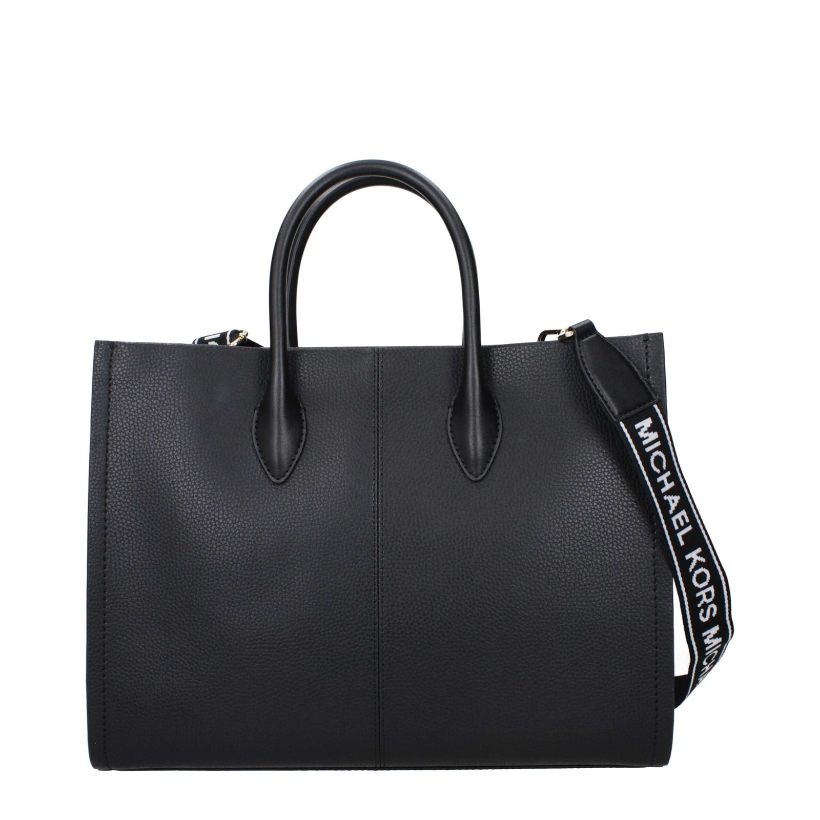 Black Leather Handbag - Imagen 3
