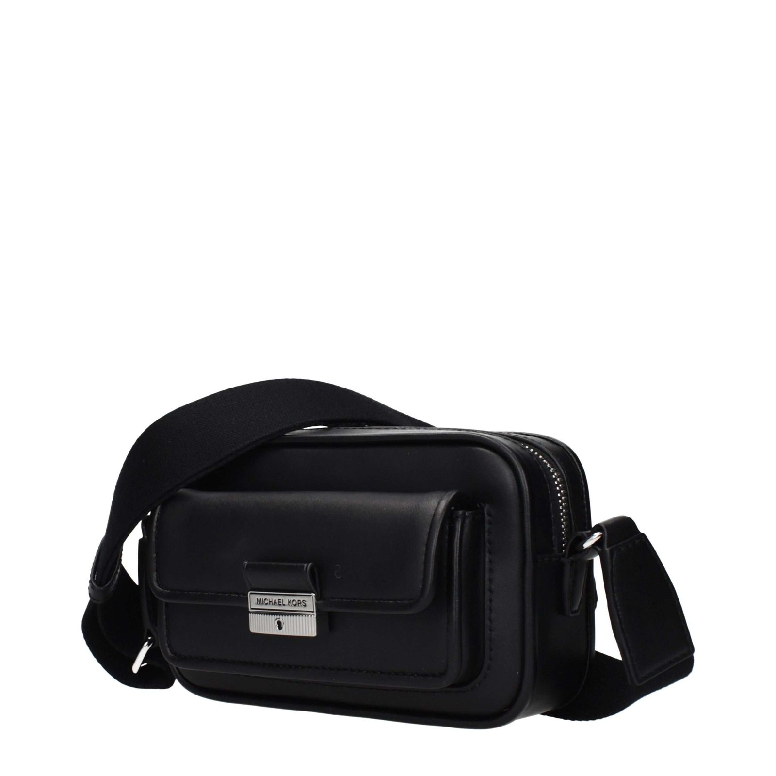 Black Leather Crossbody Bag - Imagen 2