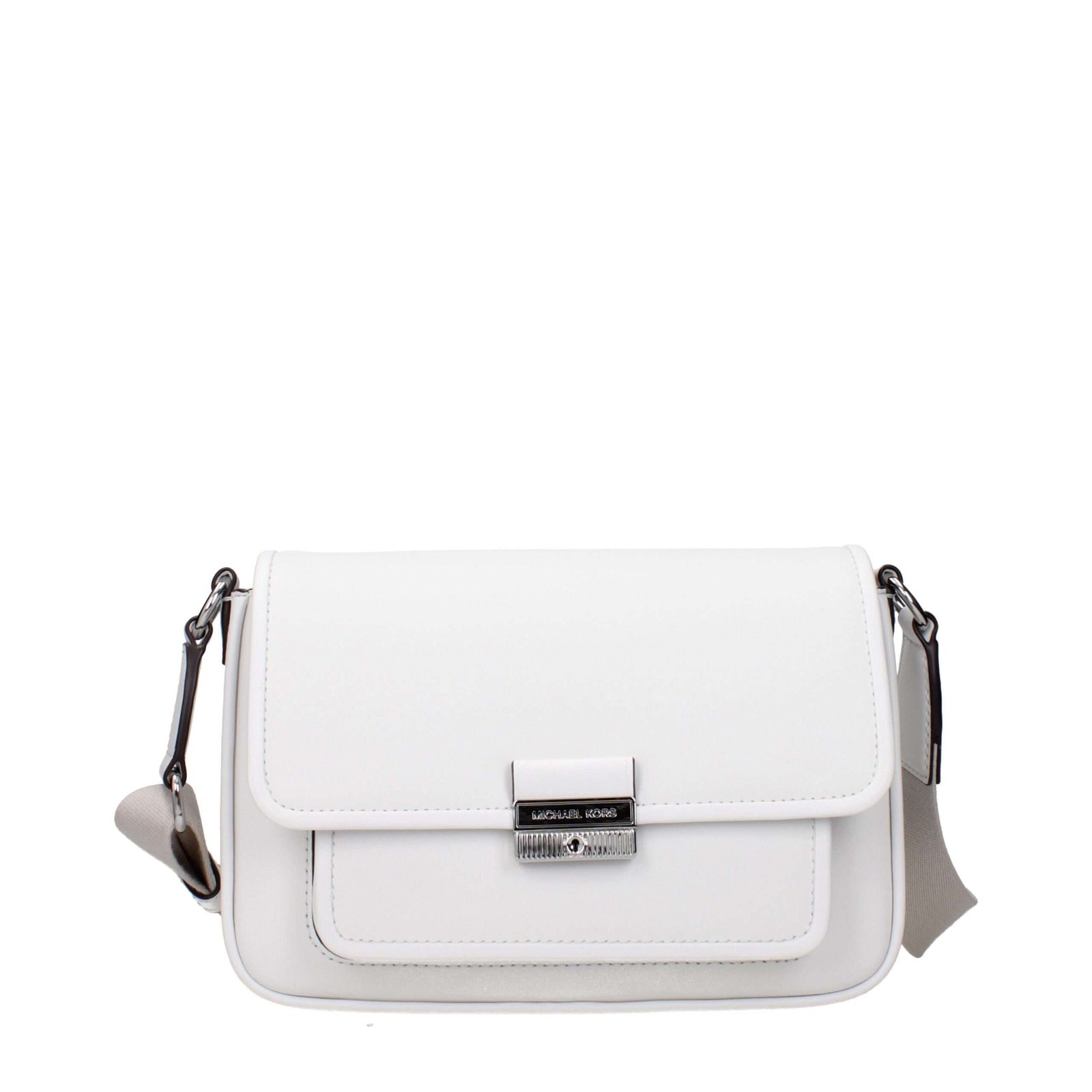 White Leather Crossbody Bag