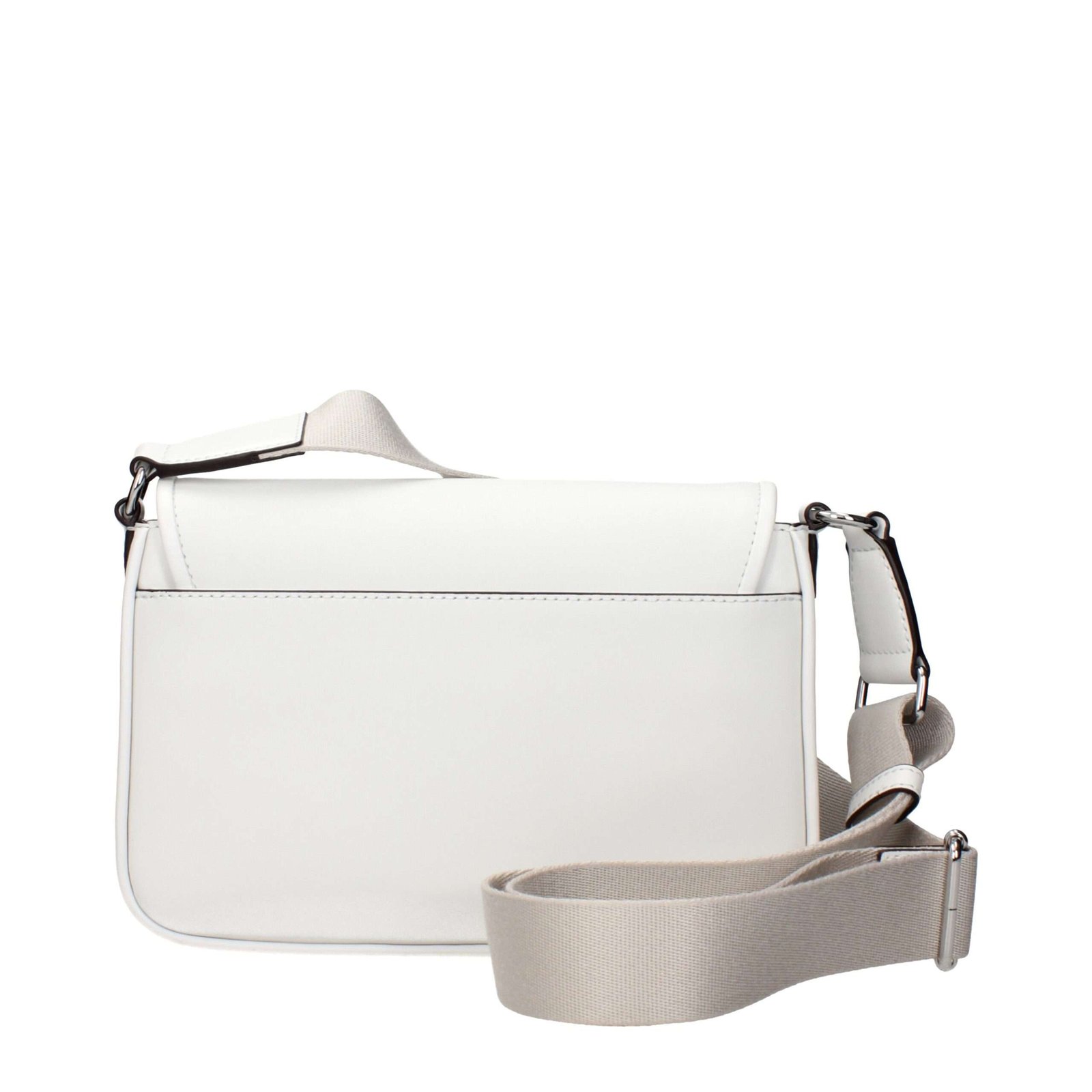 White Leather Crossbody Bag - Imagen 3